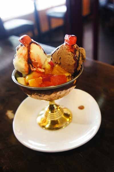 Fruit Salad With Ice Cream